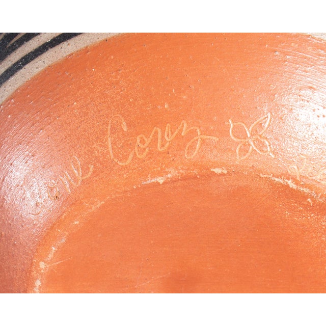 Tan Signed 2008 Santo Domingo Pueblo Pottery Bowl With Bird by Ione Coriz For Sale - Image 8 of 8