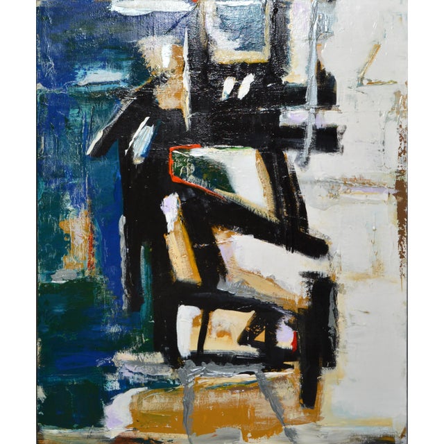 Yamil O. Cardenas Multi-Color Abstract Painting in Acrylic on Canvas 2019 For Sale - Image 12 of 13