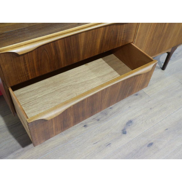 Mid Century Modern Vintage Teak Credenza Buffet Hutch by S Form Danish Style For Sale - Image 14 of 15