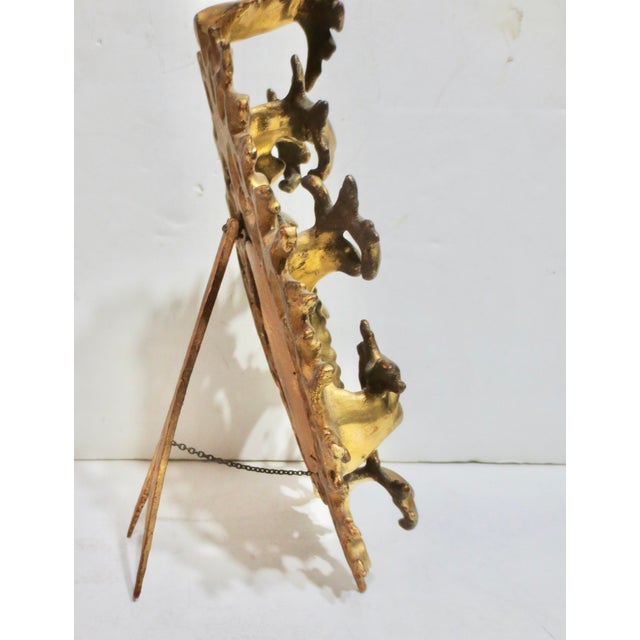 Late 19th Century Art Nouveau Gilt Frame With Porcelain Panel Circa 1890s For Sale - Image 5 of 12