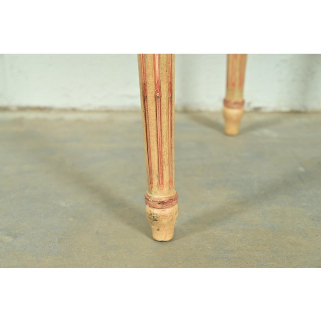 Baker Furniture French Regency Louis XVI Cream and Pink Lacquered Dining Chairs, Set of Four For Sale - Image 11 of 15