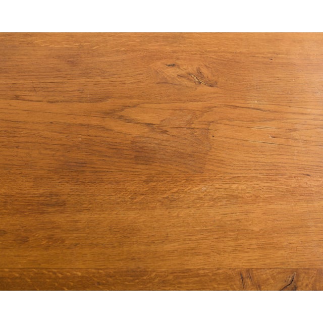 Country French Oak Farmhouse Trestle Dining Table 8 Ft. For Sale - Image 14 of 18