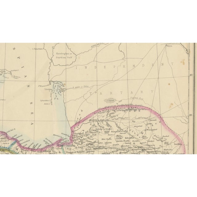 Paper Antique Map by Edward Weller, 1863 For Sale - Image 7 of 9