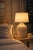 Late 20th Century Large Textural Ribbed Ceramic Table Lamp – Coastal Neutral For Sale In Los Angeles - Image 6 of 12