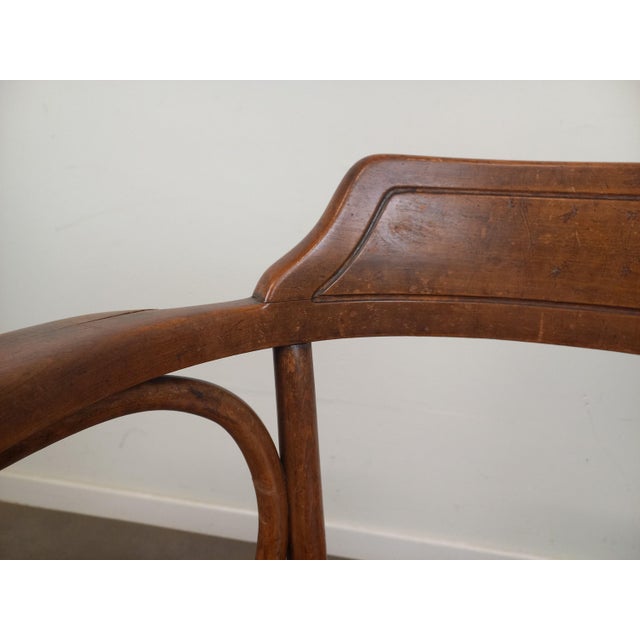 Wood Bentwood Armchair from Gebrüder Thonet, 1890s For Sale - Image 7 of 18
