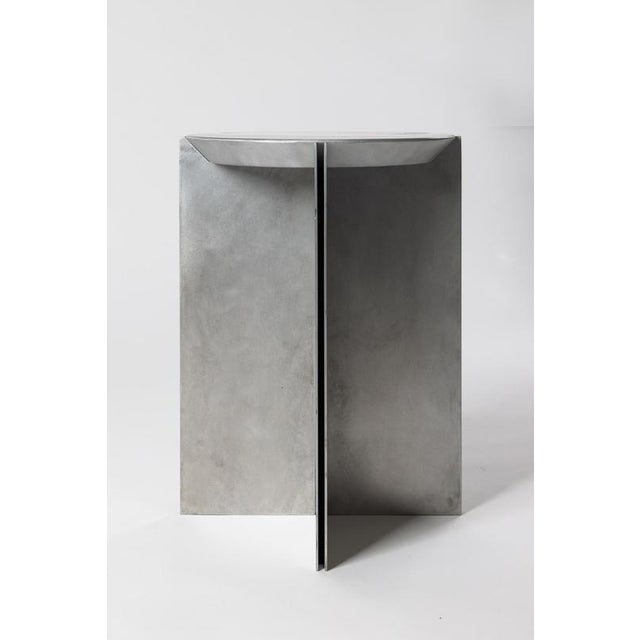 Not Yet Made - Made To Order H1 Hand Decorated Metal & Aluminium Side Table by Studio Nyx For Sale - Image 5 of 18