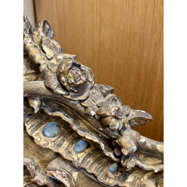 Late 18th Century Antique Large Gilt Wood Mirror, Italy For Sale - Image 5 of 12