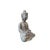 This masterfully hand-carved statue portrays a seated Buddha in a state of deep meditative tranquility. Captured in a...