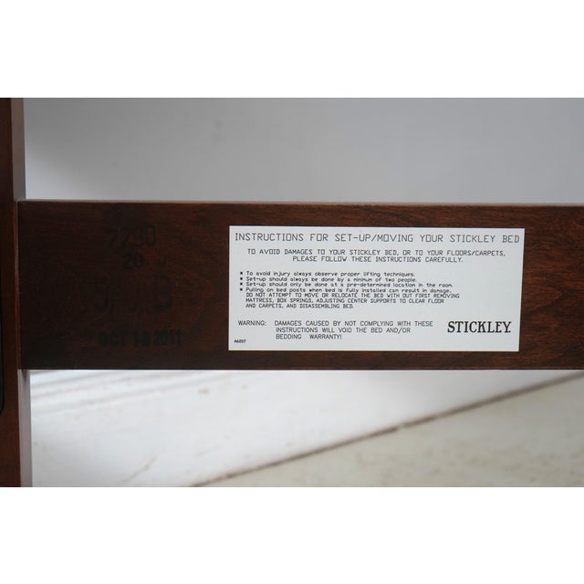 Stickley Mission Cherry Queen Size Spindle Bed For Sale - Image 16 of 16