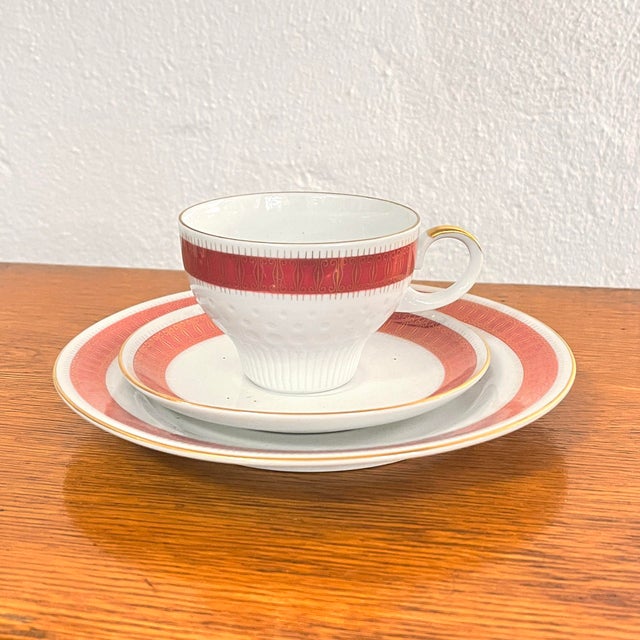 Trio, Breakfast Set, New Look, Kahla Volkstedt, Germany 1960s 