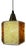 Hexagon Pendant Lamp in Brown and White Acrylic Glass with Granite Look by Roland Konst For Sale