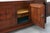 Brown Art Deco Carved Geometric Sideboard in Oak by Charles Dudouyt, 1940 For Sale - Image 8 of 18