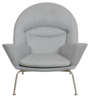 Oculus Chair in Grey Fabric by Hans Wegner for Carl Hansen & Søn