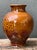 Amber Vintage Textured Ceramic Pottery Vase For Sale - Image 8 of 16