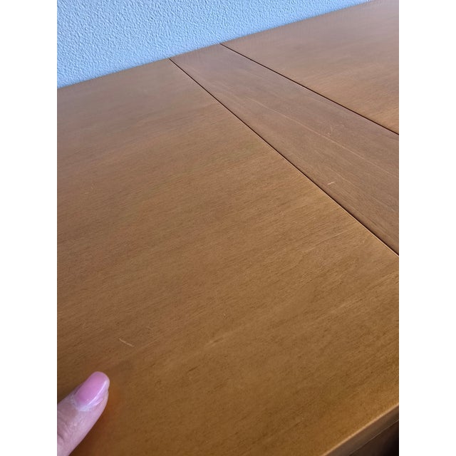 Frank Lloyd Wright Inspired Sideboard Maple Modern Credenza Cabinet For Sale - Image 10 of 12