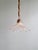 1920s Art Deco Pendant Light in Scalloped Clear Glass, 1920s For Sale - Image 5 of 14