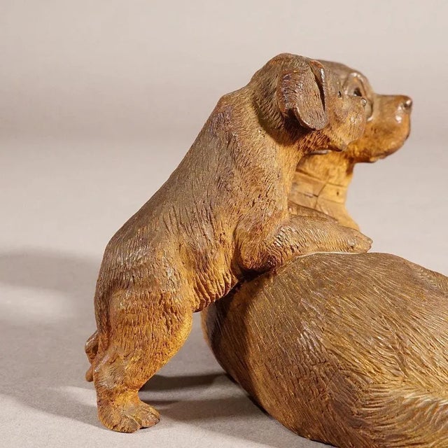 Antique Wooden Carved Statue from Brienz, 1900 For Sale - Image 9 of 13