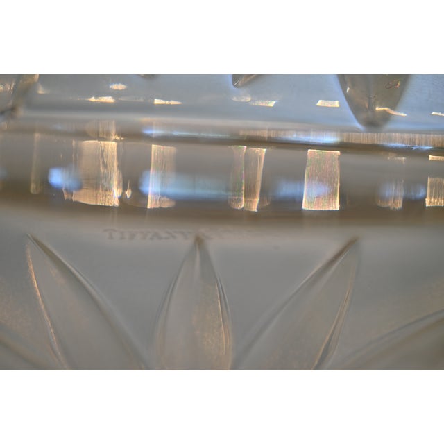 Glass 1980s Tiffany & Co Crystal Decanter Set - Sybil Pattern With Rare Sniffers - Set of 3 For Sale - Image 7 of 8