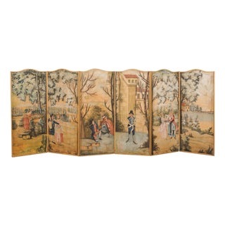 19th C. French Folding Screen For Sale