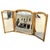 19th Century Antique Louis XVI Style Giltwood Tryptic Vanity Table Mirror For Sale - Image 5 of 5