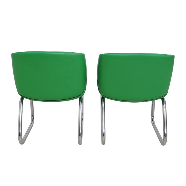 1980s Pair of Postmodern Lounge Chairs by Thonet, 1980s For Sale - Image 5 of 10