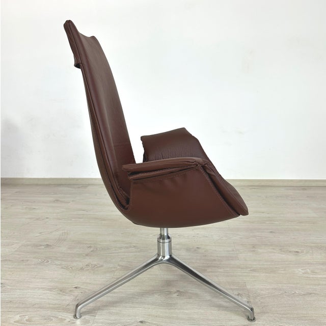 Preben Fabricius Leather Chair by Fabricius & Kastholm, 1960s For Sale - Image 4 of 13