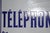 Phone Box Sign in Blue and White Enamel Metal, 1970s For Sale - Image 10 of 18