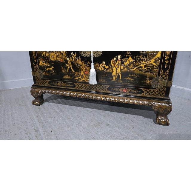 Fine Chinoiserie 2-Door Cabinet, 1900 For Sale - Image 12 of 18