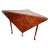 Heckman Burlwood Drop-Leaf Handkerchief Corner Table For Sale