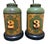Pair of Antique Tole Tea Canister Table Lamps For Sale - Image 4 of 6