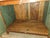 Vintage Large Two-Part Wooden Glass-Front Cabinet With Paneled Base and Carved Detail For Sale - Image 12 of 12