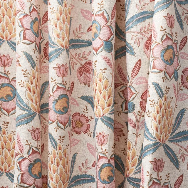 Schumacher Schumacher Lafayette Botanical Fabric in Rosso Antico For Sale - Image 4 of 4