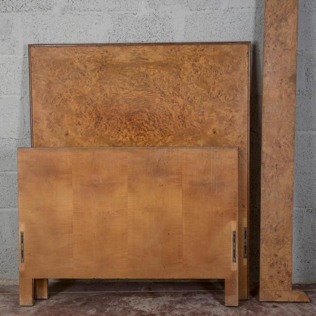 Art Deco Bed in Briar Root For Sale - Image 10 of 18
