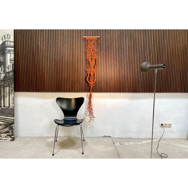 1960s Vintage Spanish Hand Woven Wall Hanging, 1960s For Sale - Image 5 of 12