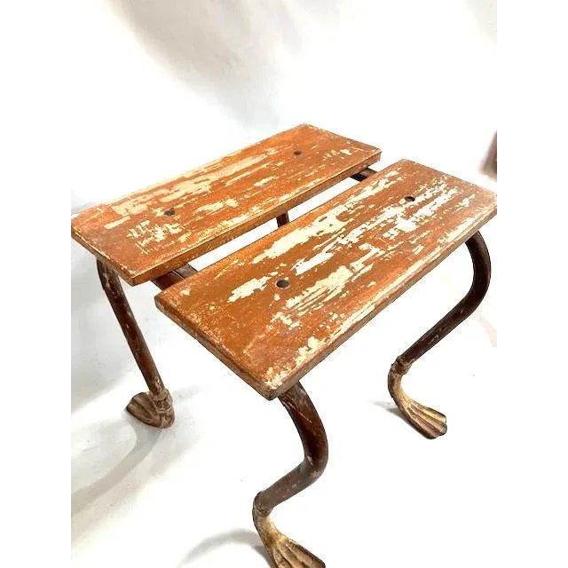Stool With Unusual Duck Foot 1960s Vintage For Sale - Image 6 of 9