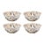 Crow Canyon Home Enamelware, Catalina 20 oz. Cereal Bowls in Pink Sunset - Set of 4 For Sale