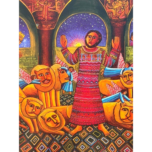 Daniel Limited-Edition Original Serigraph by John August Swanson For Sale In Los Angeles - Image 6 of 12