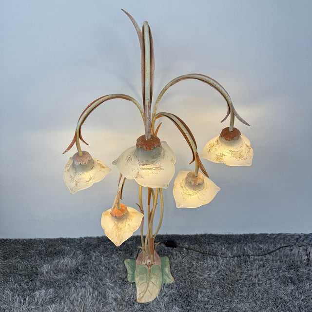 Large Postmodern Luce Doro Series Antinea Floor Lamp in Murano Glass by Jean-François Crochet for Terzani, 1980s For Sale - Image 9 of 17