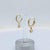 10k Yellow Gold Hoop Earrings With 0.15ct Lab-Grown Diamond Drops, A Pair For Sale - Image 4 of 7