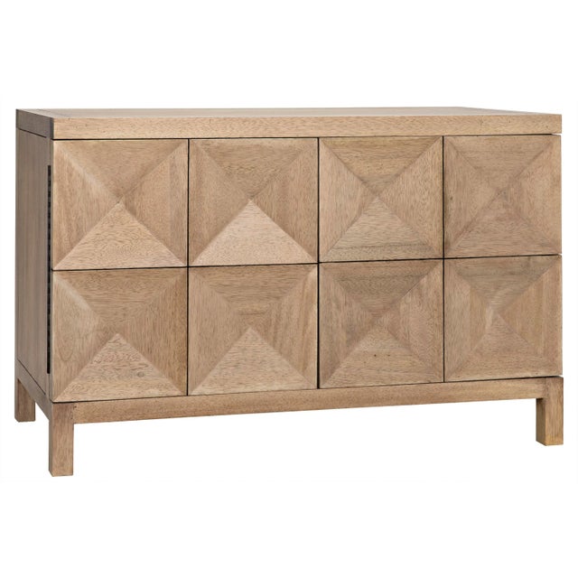 Tan NOIR Quadrant 2 Door Sideboard, Washed Walnut For Sale - Image 8 of 8