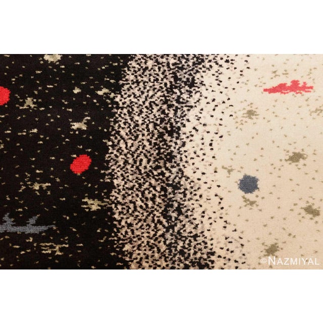 1950s Nazmiyal Collection 1950s Day and Night Scandinavian Kilim Art Rug For Sale - Image 5 of 7