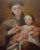 17th Century Italian Oil Painting Saint Francis d'Assisi With the Christ Child For Sale - Image 4 of 7