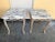 Early 20th Century Marble-Top Infinity Side/End Tables Set of 2 For Sale In West Palm - Image 6 of 11