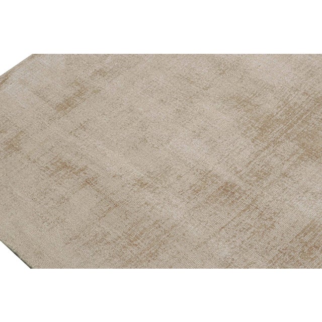 Rug & Kilim Rug & Kilim’s Modern Rug in Solid Beige - 12x17 For Sale - Image 4 of 6