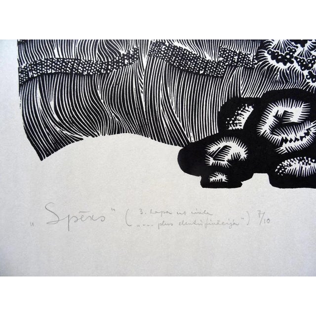 Force. 1970, linocut, print size 50x53 cm; total 65x63 cm social realism theme was a soviet, russian painter, graphic...