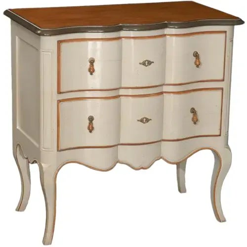 Vintage Italian Louis XV Style Two Drawer Chest For Sale - Image 13 of 13