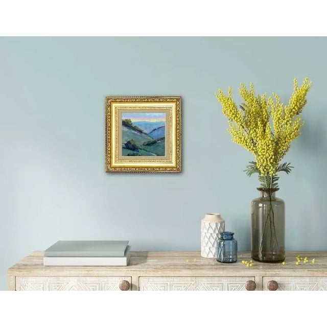 Original Oil Painting Mt. Diablo Sunset For Sale - Image 4 of 12