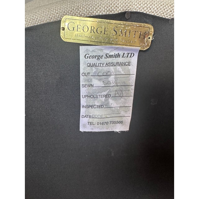 English George Smith Airdrie Buttoned Chair For Sale - Image 3 of 12