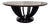 Orlando Diaz-Azcuy for McGuire Aria Round Starburst Dining Table For Sale