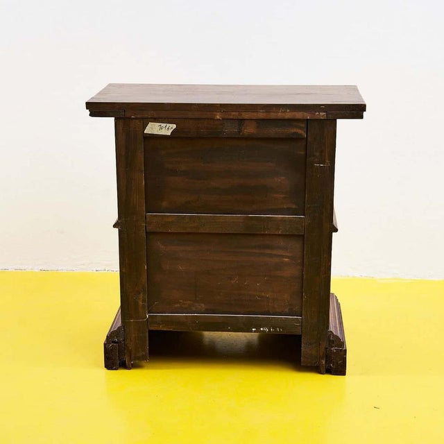 Wooden Bedside Table, 1950s For Sale - Image 5 of 6